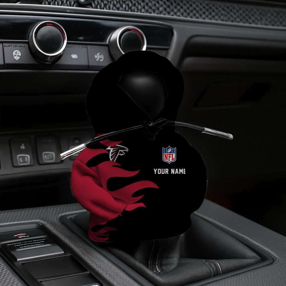 LIMITED EDITION - NEW CUSTOMIZED NFL18 ATF ATLANTA FALCONS CAR HOODIE SHIFT KNOB COVER