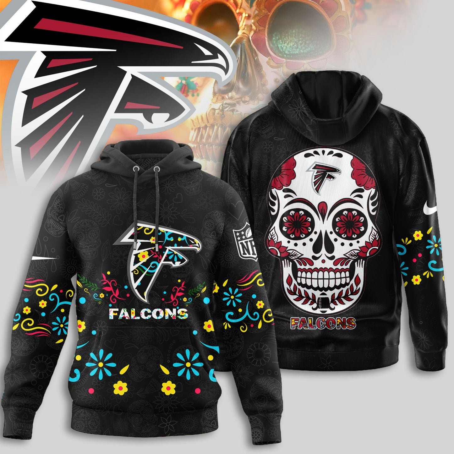 LIMITED EDITION - NEW CUSTOMIZED NFL18 ATF ATLANTA FALCONS UNISEX T-SHIRT, POLO, HOODIE & JACKETS