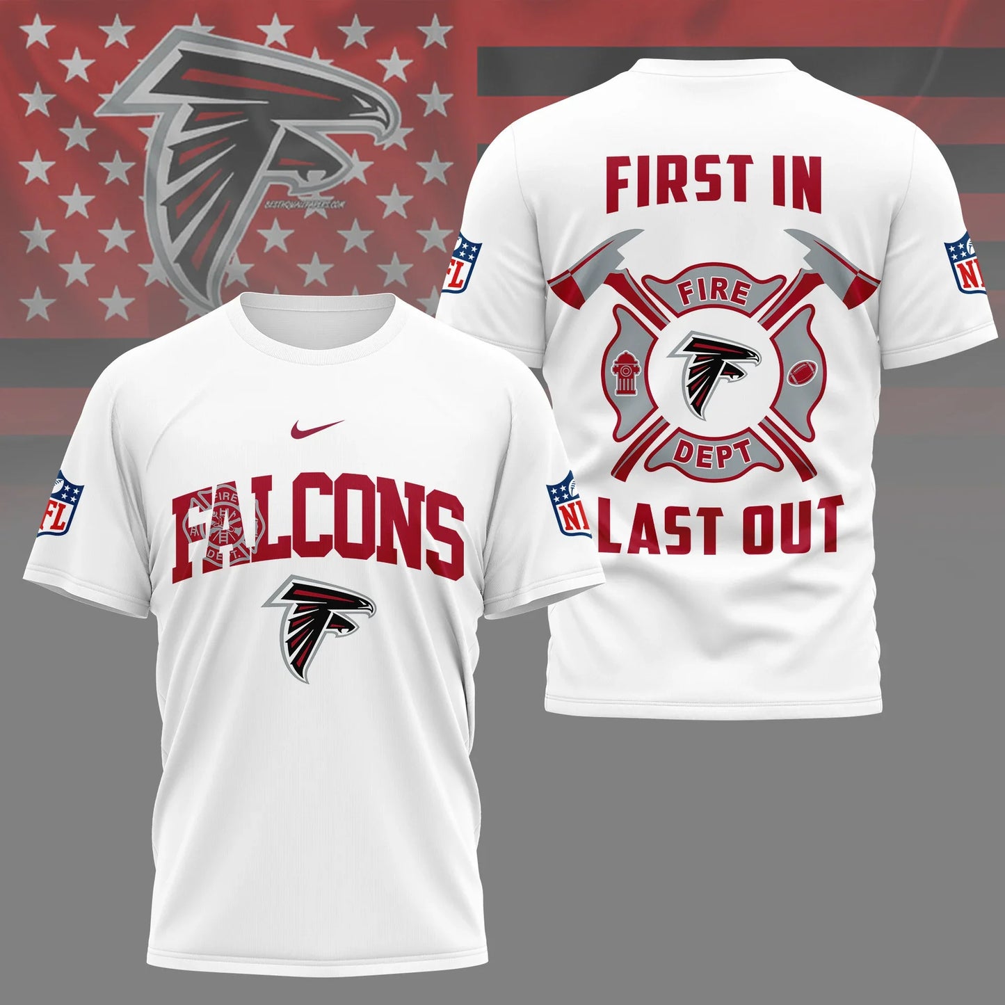LIMITED EDITION - NEW CUSTOMIZED NFL18 ATF ATLANTA FALCONS T-SHIRT | MULTIPLE COLORS AVAILABLE
