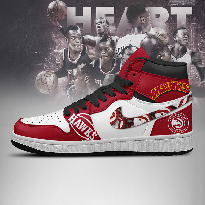 LIMITED EDITION - NEW CUSTOMIZED NBA17 AT HAWKS AIR JORDAN SNEAKERS