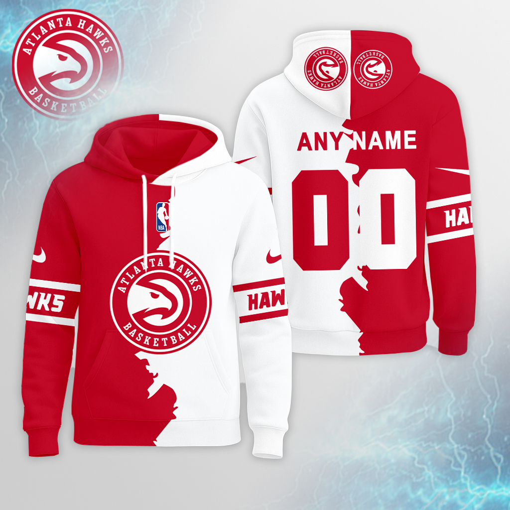 LIMITED EDITION - NEW CUSTOMIZED NBA17 AH ATLANTA HAWKS UNISEX T-SHIRT, POLO, HOODIE & JACKETS
