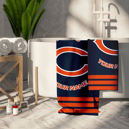 LIMITED EDITION - NEW CUSTOMIZED NFL26 CCB CHICAGO BEARS BEACH & BATH TOWEL