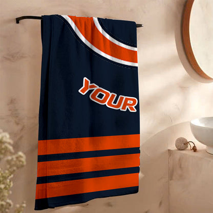 LIMITED EDITION - NEW CUSTOMIZED NFL26 CCB CHICAGO BEARS BEACH & BATH TOWEL