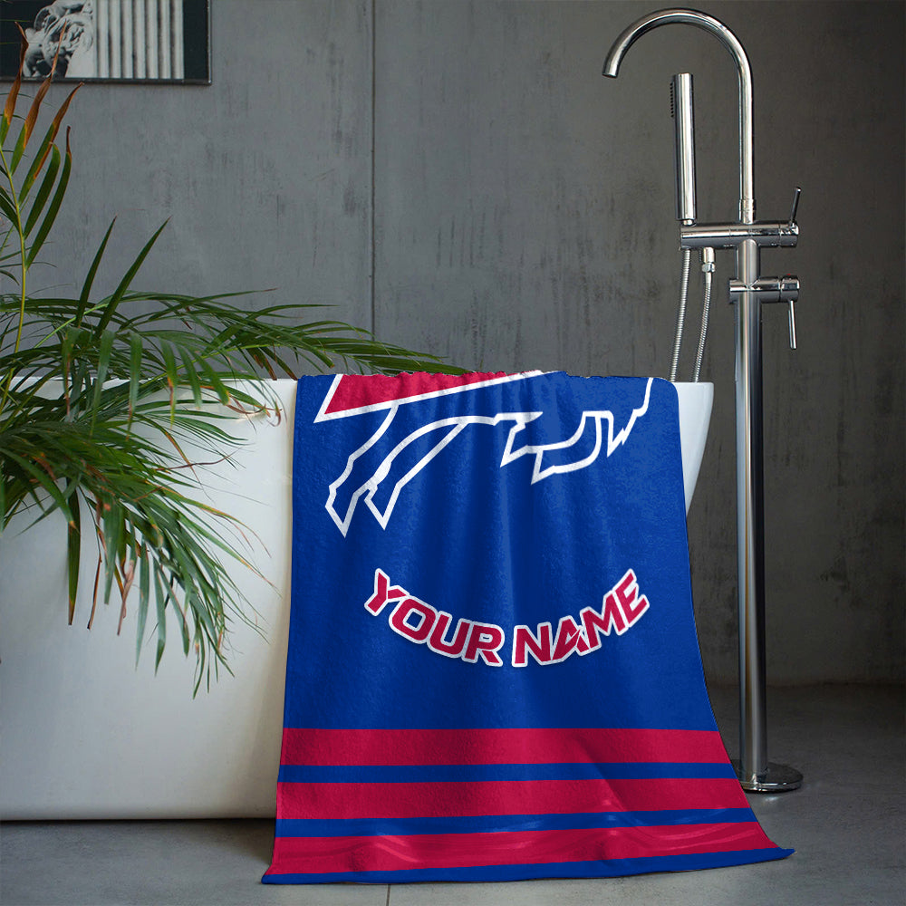 LIMITED EDITION - NEW CUSTOMIZED NFL03 BFB BUFFALO BILLS BEACH & BATH TOWEL