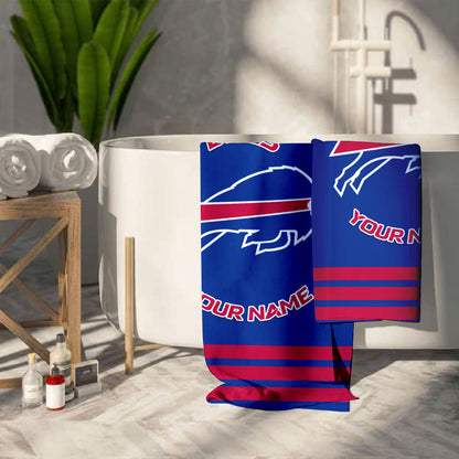 LIMITED EDITION - NEW CUSTOMIZED NFL03 BFB BUFFALO BILLS BEACH & BATH TOWEL