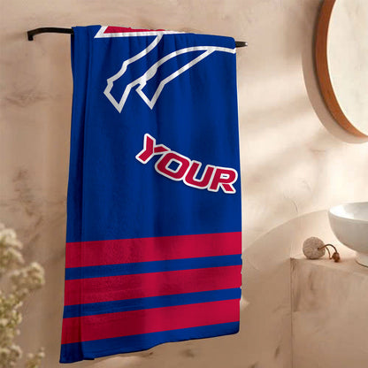 LIMITED EDITION - NEW CUSTOMIZED NFL03 BFB BUFFALO BILLS BEACH & BATH TOWEL