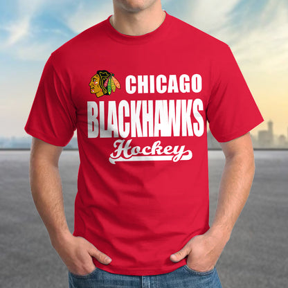 LIMITED EDITION - NEW CUSTOMIZED NHL08 CBH CHICAGO BLACKHAWKS T-SHIRT FOR FAMILY (ADULTS & KIDS)