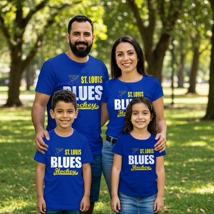 LIMITED EDITION - NEW CUSTOMIZED NHL14 SLB ST. LOUIS BLUES T-SHIRT FOR FAMILY (ADULTS & KIDS)