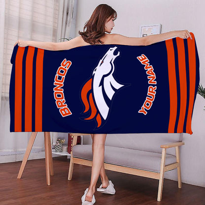 LIMITED EDITION - NEW CUSTOMIZED NFL13 DVB DENVER BRONCOS BEACH & BATH TOWEL