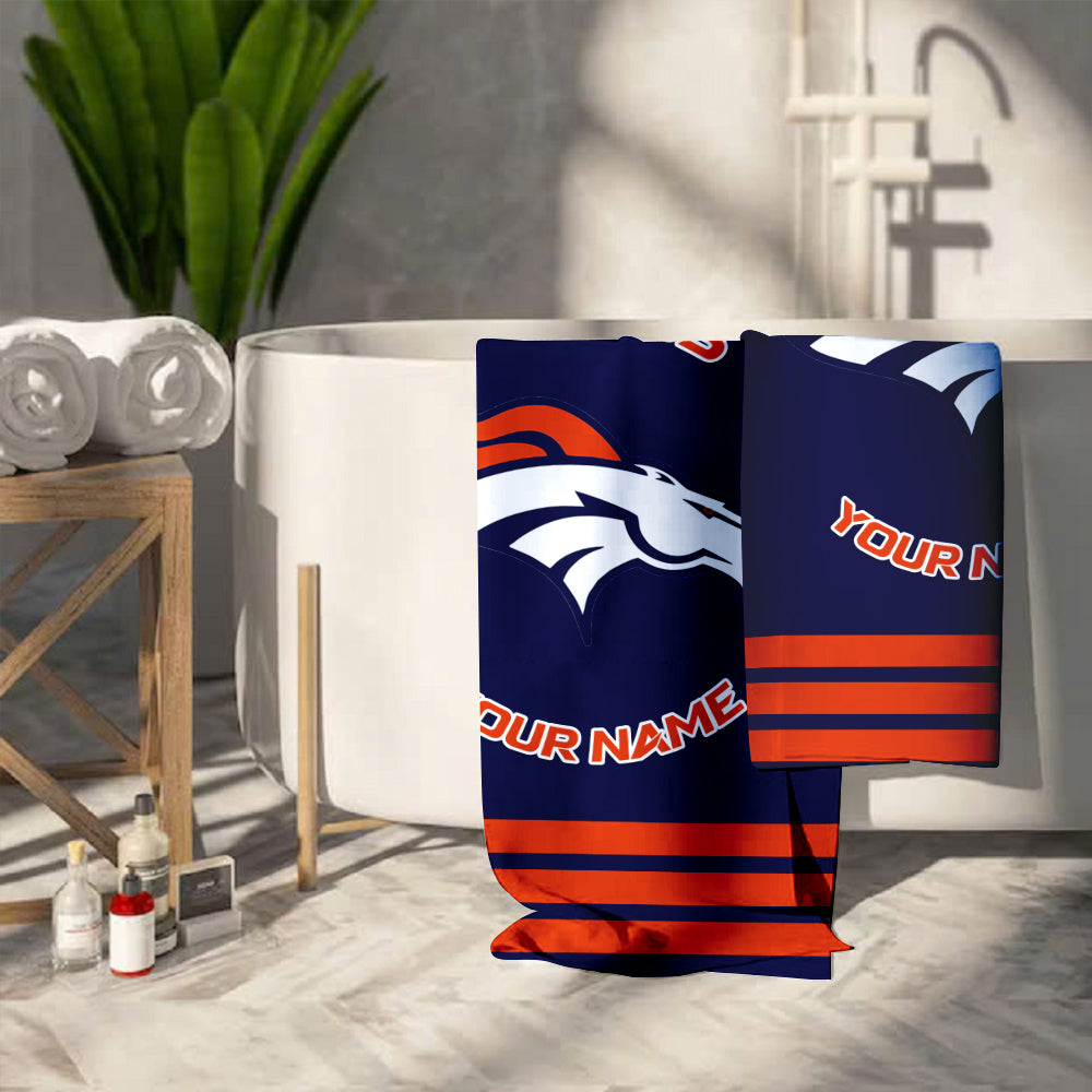 LIMITED EDITION - NEW CUSTOMIZED NFL13 DVB DENVER BRONCOS BEACH & BATH TOWEL