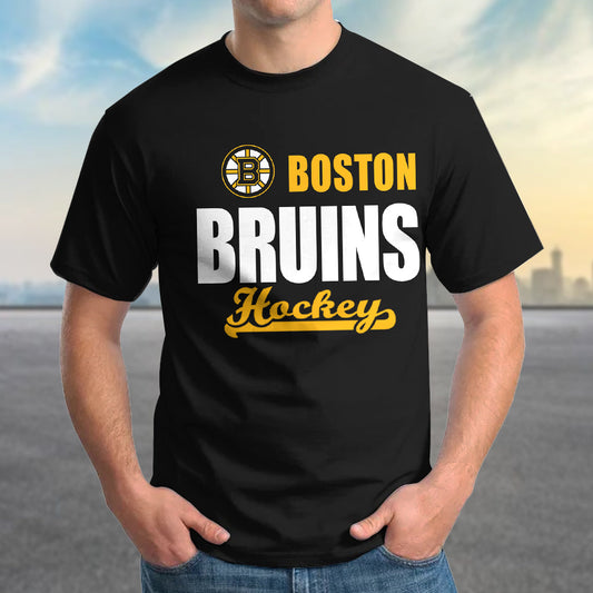 LIMITED EDITION - NEW CUSTOMIZED NHL02 BTB BOSTON BRUINS T-SHIRT FOR FAMILY (ADULTS & KIDS)
