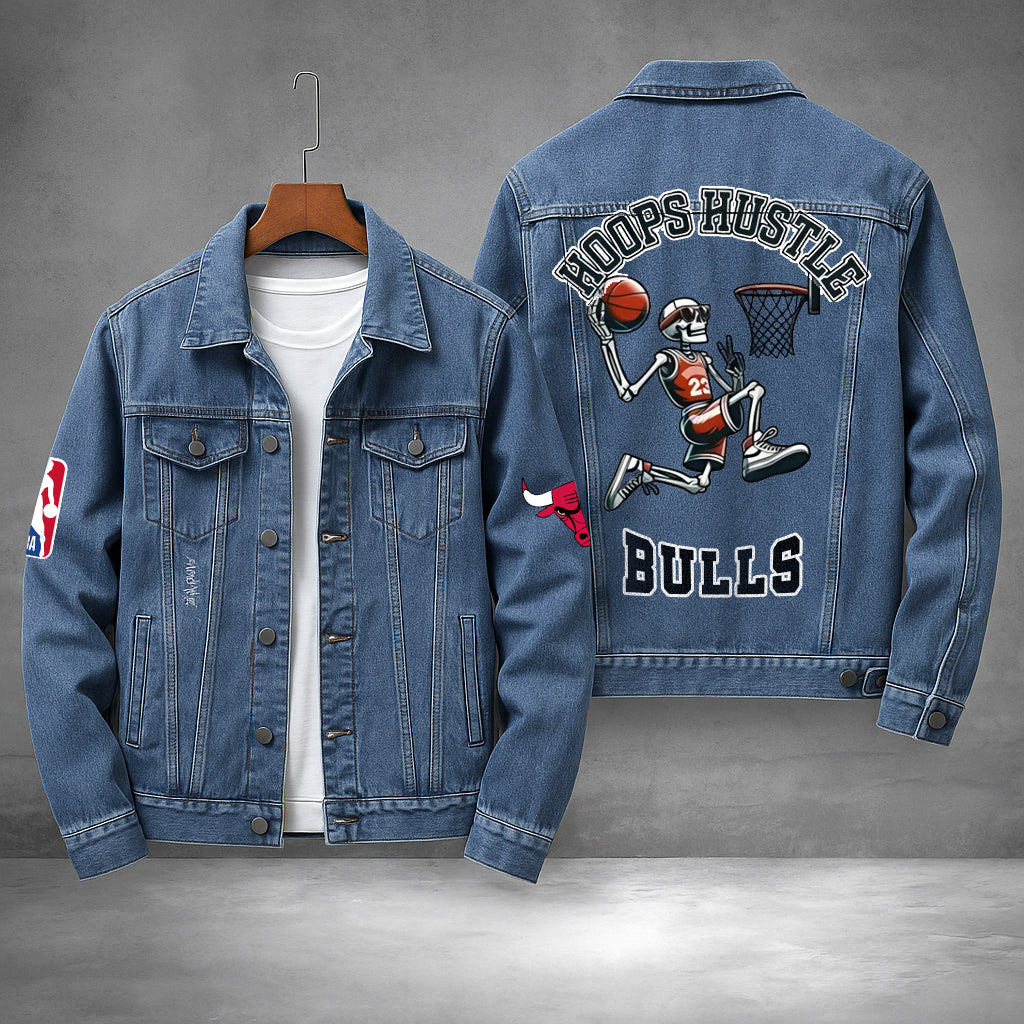 LIMITED EDITION - NEW PREMIUM NBA19 CB CHICAGO BULLS DENIM JACKET