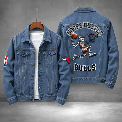 LIMITED EDITION - NEW PREMIUM NBA19 CB CHICAGO BULLS DENIM JACKET