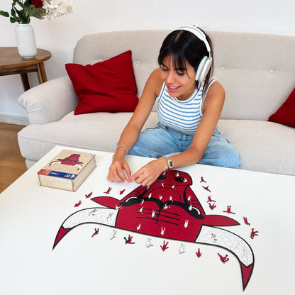 LIMITED EDITION - NEW CUSTOMIZED NBA19 CB CHICAGO BULLS WOODEN PUZZLE