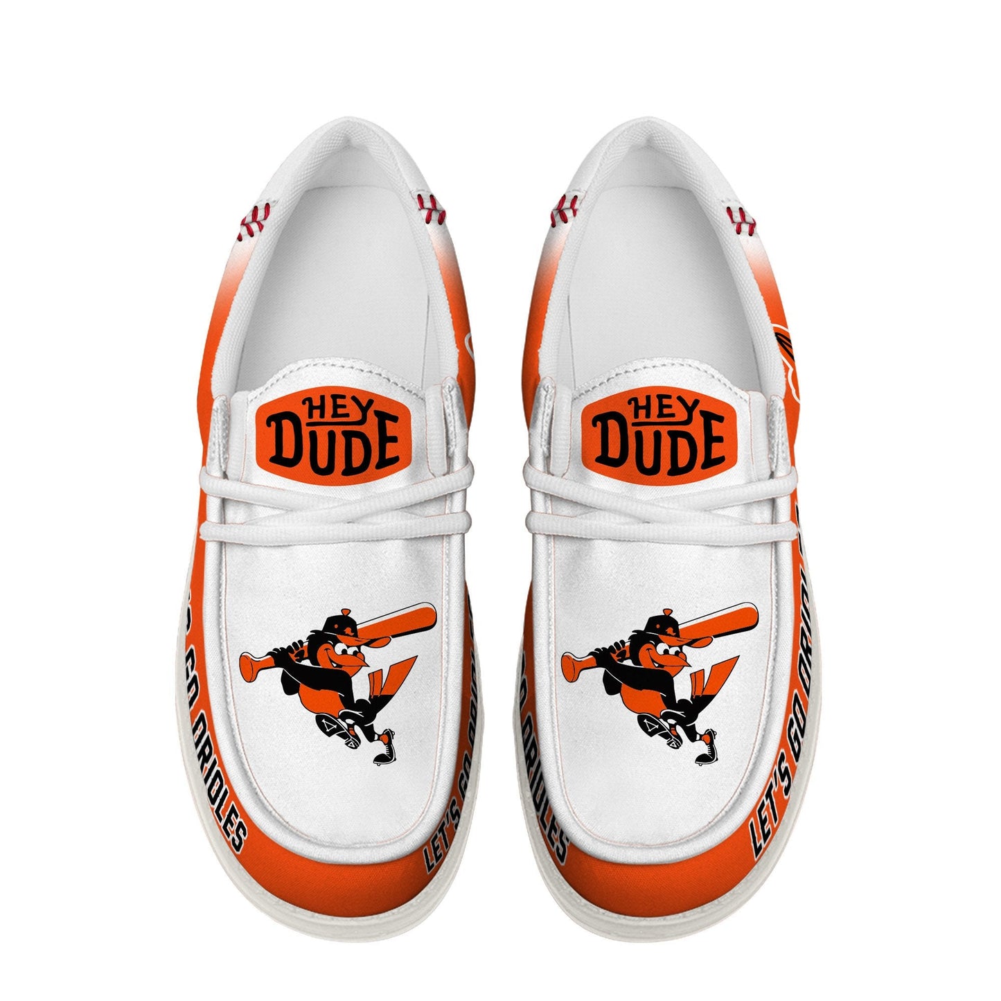 LIMITED EDITION - NEW CUSTOMIZED MLB25 BT ORIOLES LOAFER SHOES