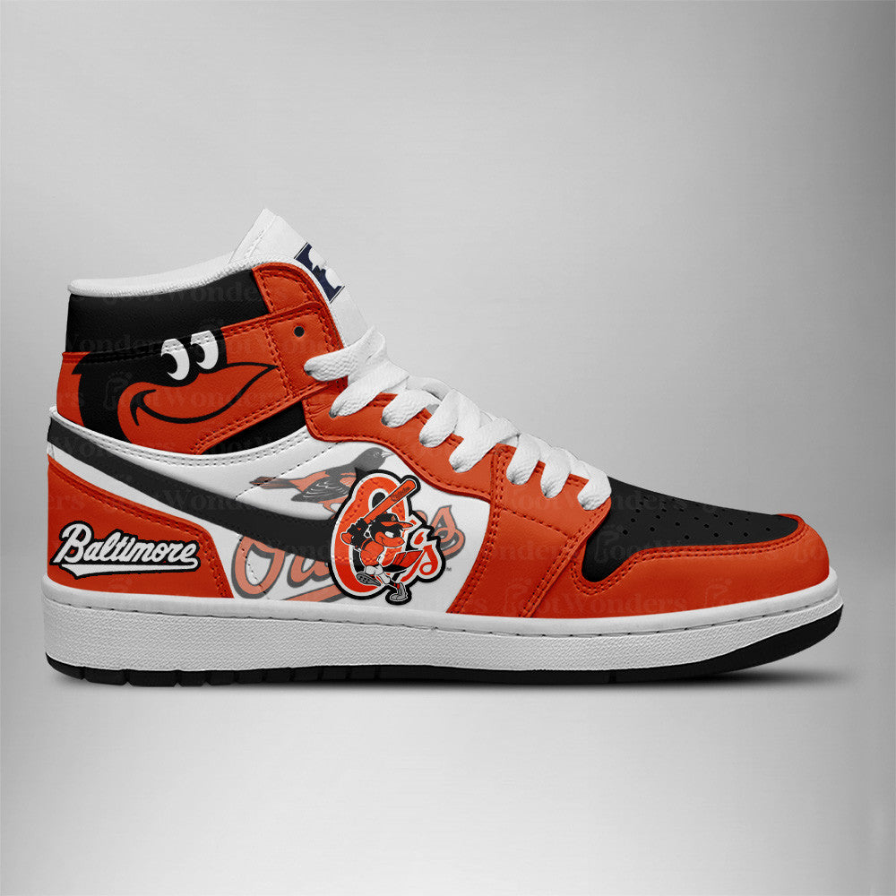 LIMITED EDITION - NEW CUSTOMIZED MLB25 BT ORIOLES AIR JORDAN SNEAKERS