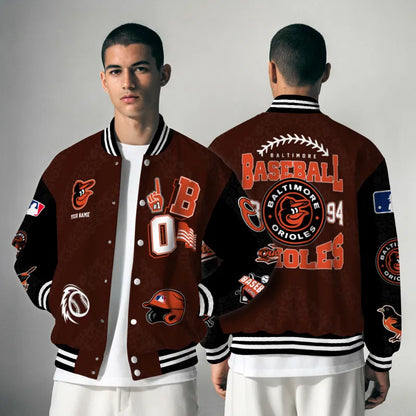 LIMITED EDITION - NEW CUSTOMIZED MLB25 BOS BALTIMORE ORIOLES UNISEX T-SHIRT, POLO, HOODIE & JACKETS