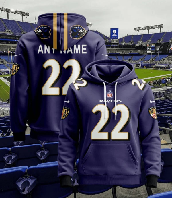 LIMITED EDITION - NEW CUSTOMIZED NFL28 BTR BALTIMORE RAVENS T-SHIRT, POLO, HOODIE & JACKETS