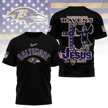 LIMITED EDITION - NEW CUSTOMIZED NFL28 BTR BALTIMORE RAVENS T-SHIRT | MULTIPLE COLORS AVAILABLE