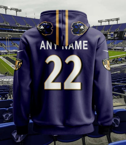 LIMITED EDITION - NEW CUSTOMIZED NFL28 BTR BALTIMORE RAVENS T-SHIRT, POLO, HOODIE & JACKETS