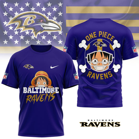 LIMITED EDITION - NEW CUSTOMIZED NFL28 BTR BALTIMORE RAVENS ONE PIECE FAN 3D SHIRT