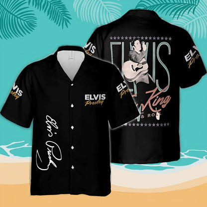 New Premium Elvis Presley  Unisex Hawaiian Shirt - EVPLCAO42