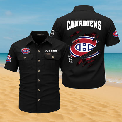 LIMITED EDITION - NEW CUSTOMIZED NHL11 MCD MONTREAL CANADIENS CARGO SHIRT
