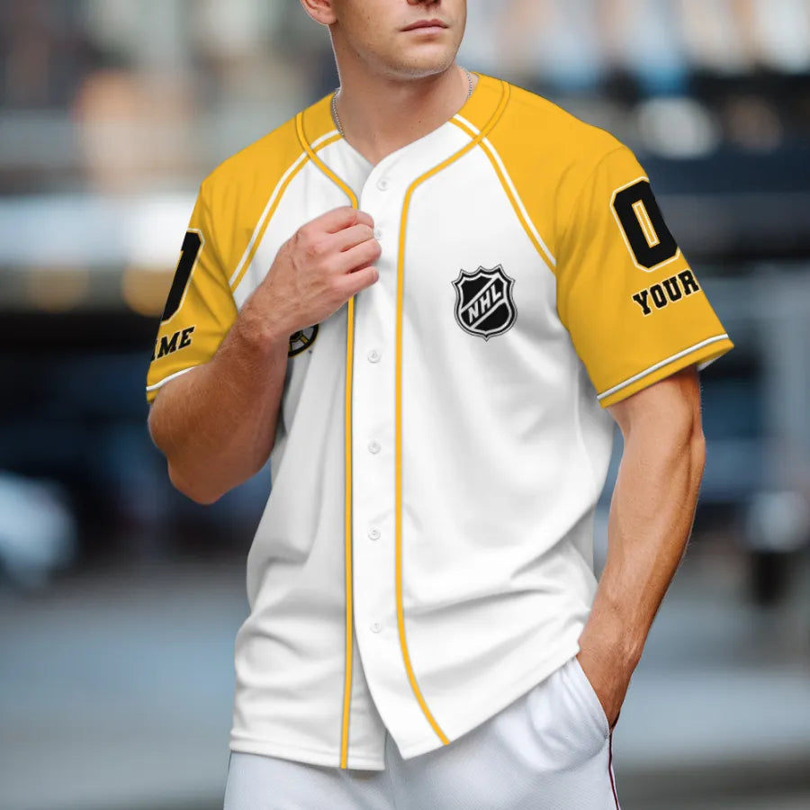 LIMITED EDITION - NEW CUSTOMIZED NHL02 BT BRUINS BASEBALL JERSEY