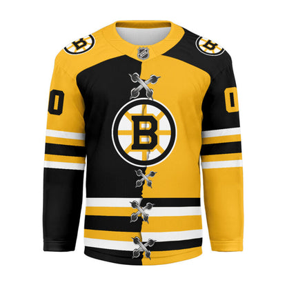 LIMITED EDITION - NEW CUSTOMIZED NHL02 BT BRUINS UNISEX HOCKEY JERSEY