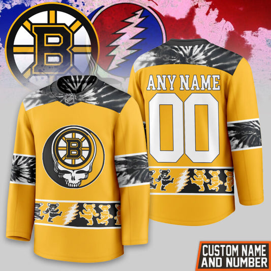 LIMITED EDITION - NEW CUSTOMIZED NHL02 BT BRUINS UNISEX HOCKEY JERSEY