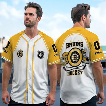 LIMITED EDITION - NEW CUSTOMIZED NHL02 BT BRUINS BASEBALL JERSEY