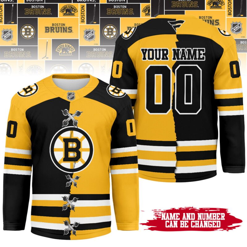 LIMITED EDITION - NEW CUSTOMIZED NHL02 BT BRUINS UNISEX HOCKEY JERSEY
