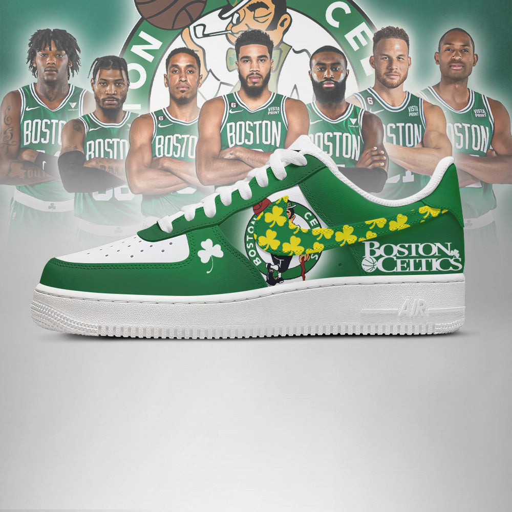 LIMITED EDITION - NEW CUSTOMIZED NBA03 BT CELTICS AF1 SHOES