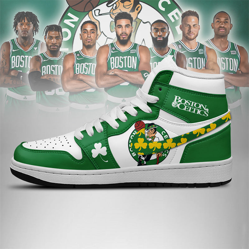 LIMITED EDITION - NEW CUSTOMIZED NBA03 BT CELTICS AIR JORDAN SNEAKERS