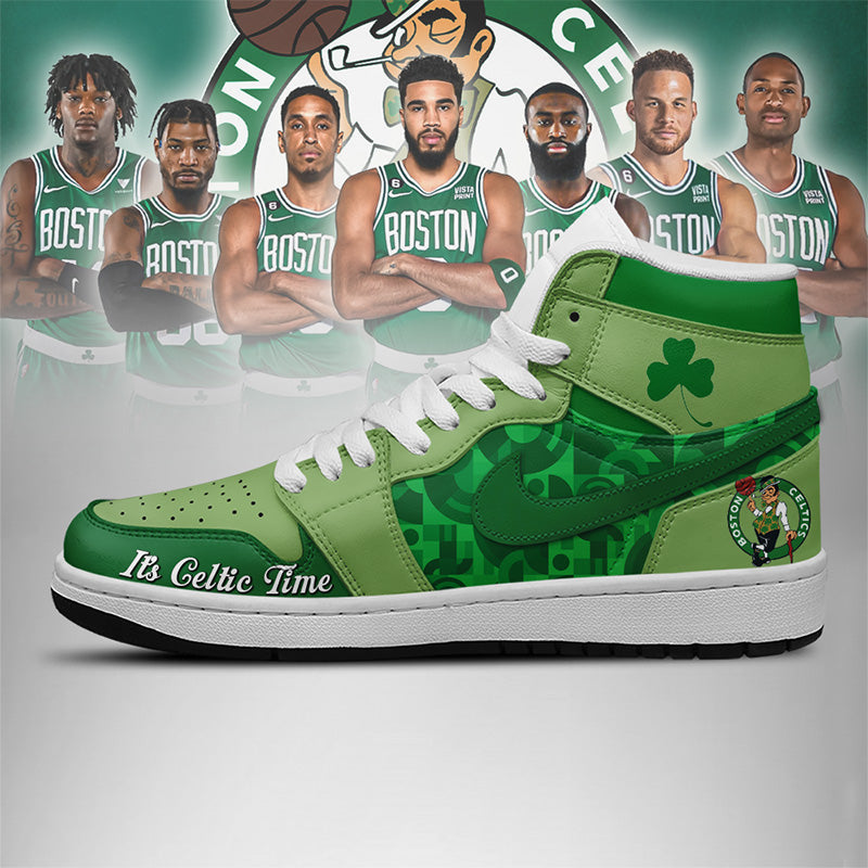 LIMITED EDITION - NEW CUSTOMIZED NBA03 BT CELTICS AIR JORDAN SNEAKERS