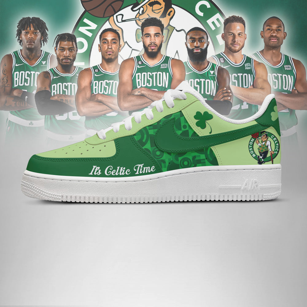 LIMITED EDITION - NEW CUSTOMIZED NBA03 BT CELTICS AF1 SHOES