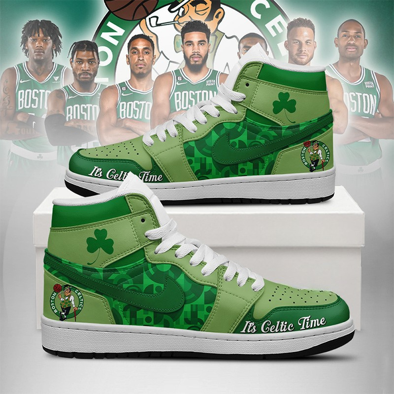 LIMITED EDITION - NEW CUSTOMIZED NBA03 BT CELTICS AIR JORDAN SNEAKERS