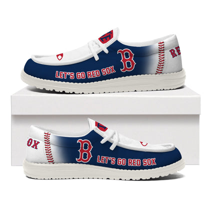 LIMITED EDITION - NEW CUSTOMIZED MLB03 BR SOX LOAFER SHOES