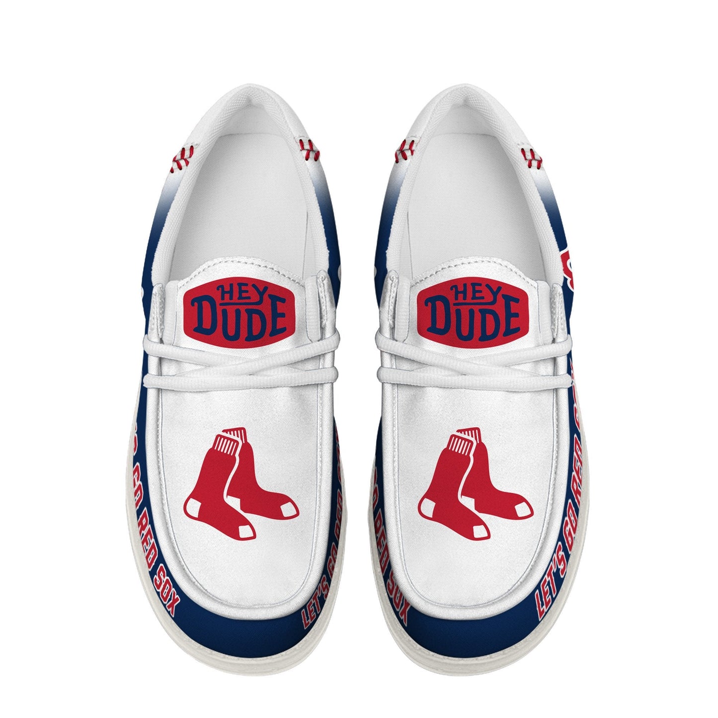 LIMITED EDITION - NEW CUSTOMIZED MLB03 BR SOX LOAFER SHOES