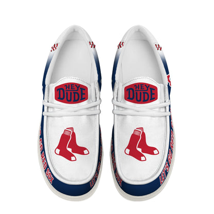 LIMITED EDITION - NEW CUSTOMIZED MLB03 BR SOX LOAFER SHOES