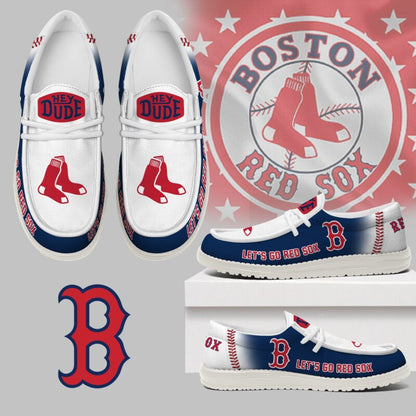 LIMITED EDITION - NEW CUSTOMIZED MLB03 BR SOX LOAFER SHOES