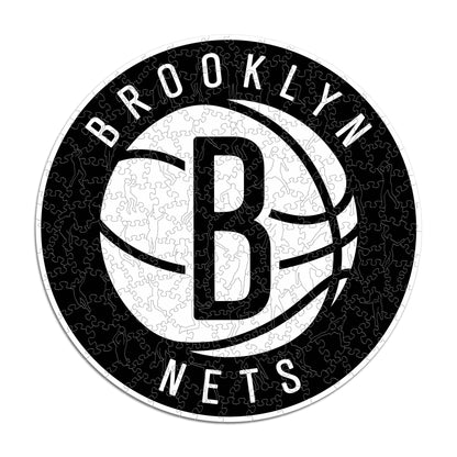 LIMITED EDITION - NEW CUSTOMIZED NBA25 BN BROOKLYN NETS WOODEN PUZZLE