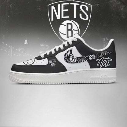LIMITED EDITION - NEW CUSTOMIZED NBA25 BR NETS AF1 SHOES