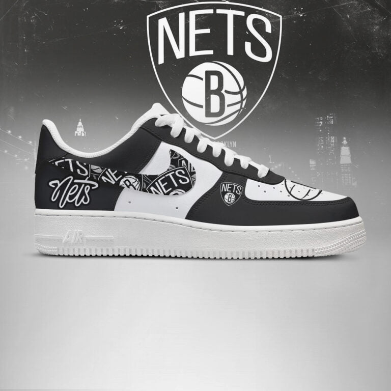 LIMITED EDITION - NEW CUSTOMIZED NBA25 BR NETS AF1 SHOES
