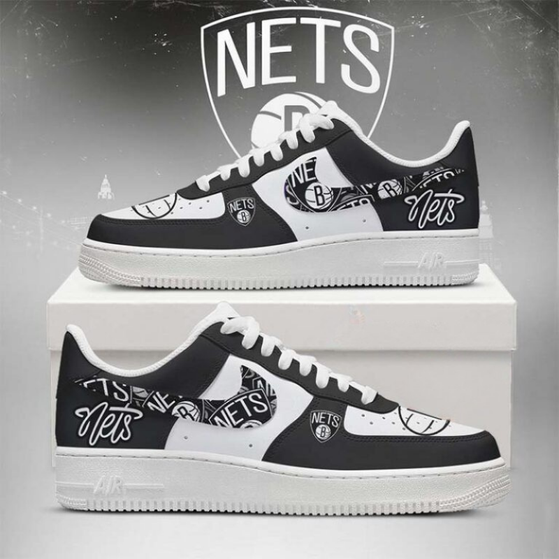 LIMITED EDITION - NEW CUSTOMIZED NBA25 BR NETS AF1 SHOES