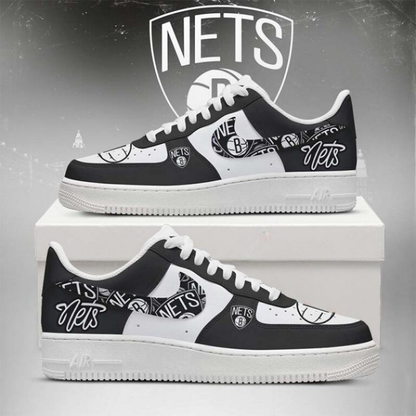 LIMITED EDITION - NEW CUSTOMIZED NBA25 BR NETS AF1 SHOES