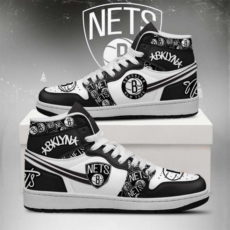 LIMITED EDITION - NEW CUSTOMIZED NBA25 BR NETS AIR JORDAN SNEAKERS