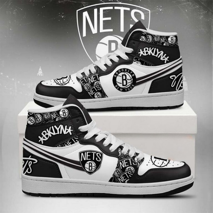 LIMITED EDITION - NEW CUSTOMIZED NBA25 BR NETS AIR JORDAN SNEAKERS