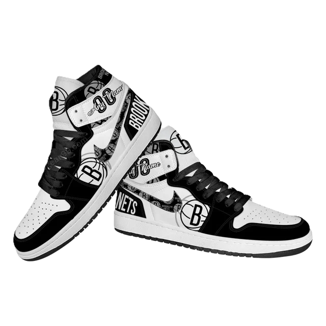 LIMITED EDITION - NEW CUSTOMIZED NBA25 BR NETS AIR JORDAN SNEAKERS