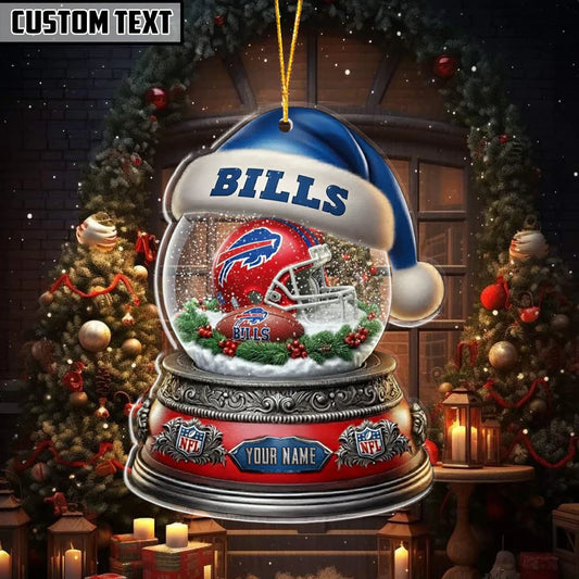 LIMITED EDITION - NEW CUSTOMIZED NFL03 BFB BUFFALO BILLS ORNAMENT